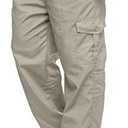Men's Cargo Pants Relaxed Fit Sport Pants Jogger Sweatpants Drawstring Outdoor Trousers with Pockets XL