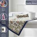 Hand Block Cloth Napkins Set Of 6  Elegant Cotton Napkins For Dinner, Weddings, Reusable Everyday Use  Decorative Floral Napkins Everyday For Kitchen & Home Decor (6, Procession Block, 20X20 Inches)