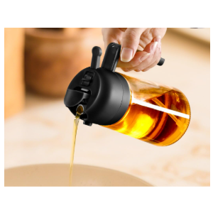 Olive Oil Sprayer for Cooking, 16oz/470ml Glass Light Proof Oil Pourer for Kitchen, Air Fryer, Cooking, Salad, and BBQ by SWEET VIEW