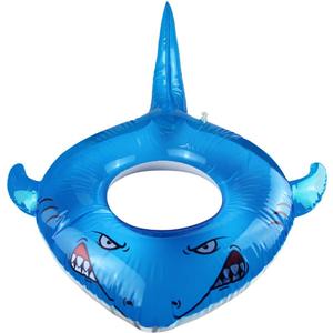 Pool Floats Kids Shark Floaties Inflatable Pool Swim Lounger Raft Summer Swimming Ring Pool Toys for Adults Kids 40.9"*32.3"*17.7"