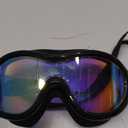ZSYSUP UV Waterproof Anti Fog Swimwear Eyewear Swim Diving Water Glasses Adjustable Swimming Goggles Women Men Sports Eyewear (Black-Colorful Lens)