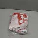 Hillban 3 Pcs Christmas Elf Costume Set Women Short Sleeve Christmas Dress Thigh High Socks Santa Hat (Medium, Strip Style)