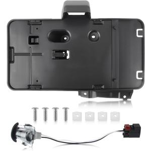 68064720AA Rear License Plate Holder Bracket with Light compatible with Jeep Wrangler 2007 2008 2009 2010 2011 2012 2013 2014 2015 2016 2017