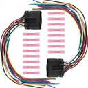 AUTOKAY 2 Set Door Harness Connector Wiring Pigtail for Jeep Grand Cherokee WJ Wrangler