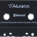 Aluratek Universal Bluetooth Audio Cassette Receiver, Built-in Rechargeable Battery, Up to 8 Hours Playtime, Audio Receiving up to 33 Feet, ABCT01F