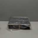 Linen Leather Desk Organizer and monitor stand with DrawersMini Desktop Drawer Organizer StackableTabletop Organization Storage Box for Office Supplies Home Vanity Toiletries (Black, 2-drawers)