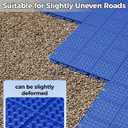 jxgzyy 20 PCS Basketball Court Tiles, 5/8 Inch Thick Portable Sport Outdoor Floor Tiles, Non Slip PP Interlocking Drainage Mat for Tennis Court Drain Pool Patio Porch, 13.38" x 13.38"