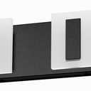 4 Light Black Modern Bathroom Vanity Light Fixtures Over Mirror Black Vanity Lights for Bathroom Cool Light Modern Black Wall Lighting Fixtures Over Mirror (25 inch)