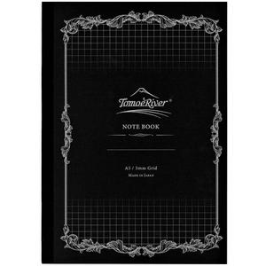 Tomoe River FP (52g/m2) Notebook by SANZEN, 5.85" x 8.27", 160 pages (80-Sheet), Soft Cover, 5mm Squared, White (SR-A5NB-HW)