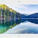 Rebecca Luxurious-18x24 Frameless Acrylic Picture Frame 18x24 inch - Ultra Clear 4mm Acrylic Floating Frame with Silver Brackets - Easy Wall Installation for Certificates, Graduation, Family Photos, Documents - Modern Photo Display (Transparent, 18x24)