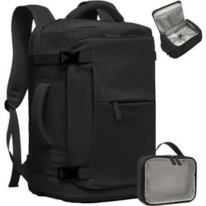 CAMTOP 40L Travel Backpack for Women Men, Lightweight Carry on Backpack for Flight Approved Expandable Personal Item Travel Bag with Makeup Bag Water Resistant Luggage Fits 17.3" Laptop (Black) CAMTOP 40L Travel Backpack for Women Men, Lightweight Carry on Backpack for Flight Approved Expandable Personal Item Travel Bag with Makeup Bag Water Resistant Luggage Fits 17.3" Laptop (Black)