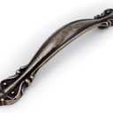 Jetland Cabinet Hardware Handle Pull - 5-Pack, Antique Bronze, 3" (76mm) Hole Centers, PW8803AQ76