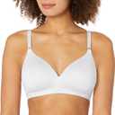 Warner's Women's Plus Size Simply Perfect Super Soft Wireless Lightly Lined Comfort Bra Rm1691t (36A, White)