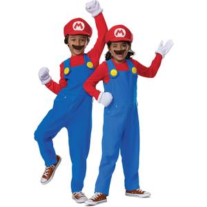 Nintendo Super Mario Bros Costume, Officially Licensed Super Mario Bros. Costume and Accessories for Kids (Small (4-6))