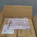 Milk Glass Cylinder Pendant Lights Kitchen Island Small Ribbed Hanging Light Brass Gold Pendant Lighting Fixtures Mid Century Modern Vintage Hanging Lamp (2 Pack)