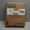 Cube Storage Organizer, 6-Cube Shelves Unit with Doors, DIY Stackable Plastic Clothes Organizer for Bedroom and Under Stairs Storage Unit, Each Compartment 30 x 30 x 30 cm Black ATTSL6001