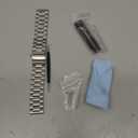 Moran Stainless Steel Watch Band Quick Release Replacement Metal Strap 20mm 22mm for Men Women (Silver+ Folding Clasp, 22mm)