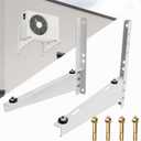 Outdoor Mini Split Wall Mounting Bracket for 9,000-18,000 BTU Air Conditioner, Heavy Duty AC Support Bracket for Outside, Holds Up to 330lbs
