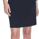 Halston Women's 3/4 Sleeve Round Neck Knee Length Dress (Green), Size 6