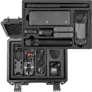 STARTRC VCR Hard Case for Insta360 X5 Bundle Double Layers Large Capacity Organizer IP67 Travel Hard Carrying Case for Insta 360 X5 114cm Invisible Selfie Stick Accessories