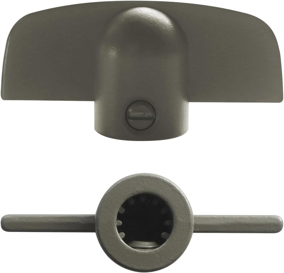 Window Crank Handle Replacement for Andersen Operator Handle, 3/8" T-Handle Stone Color for Andersen Casement Window Crank 1966 to Present - 2 Pack