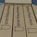 Metal Arch Backdrop Stand, Set of 3 (4ft / 5ft / 6ft) Gold Arch Backdrop with 12 Ground Nails, Stable Arched Background Stand for Wedding, Baby Shower, Birthday Party, Photography