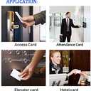 JASAG 100pcs Premium Rewritable UID Smart Card, Mi Fare 1K S50 RFID Cards Keys, 13.56MHz PVC Blank White JASAG-UID5050 JASAG-UID5050