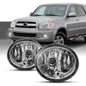 Nixon Offroad Fog Light Set for 2001-2007 Toyota Sequoia, 2000-2006 Toyota Tundra (Not Fit Steel Front Bumper Models) w/Bulbs + Wiring Kit + Switch, Driving Fog Light Assembly Clear Lens