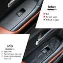 for 2023-2026 Mazda CX50 Gas and CX 50 Hybrid Accessories, Carbon Fiber Pattern Window Control Protective Panel, Interior Accessories Upgrade Trims Cover for 2025 2024 Mazda CX-50