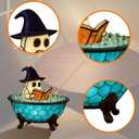 Halloween Ghost Bubble Bath Lamp  Cute Spooky LED Night Light for Bathroom, Bathtub, or Halloween Party Dcor2pcs