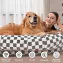 Human Dog Bed 74x50,Memory Foam Waterproof Liner Lounger,Brown Grid
Oversized memory foam bed for people & pets, waterproof washable cover, non-slip.