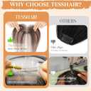 Clip in Bangs Real Human Hair, Human Hair Clip in Bangs, Middle Part HairPieces, No Tangle & Smooth, 11g #02 Dark Brown