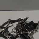 Sportneer Crampons Ice Cleats for Shoes and Boots with 28 Spikes - Traction Slip-on Stretch Footwear for Walking and Shoveling on Ice and Snow (X-Large, Black)