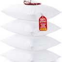 Utopia Bedding Waterproof Queen Size Pillow Protectors Zippered (4 Pack, White), Dust Mite and Bed Bug Proof Pillow case Protectors, Moisture Wicking Pillow Encasement Covers 20 x 28 Inches