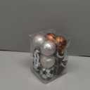 12Pcs Christmas Sport Ball Ornaments, Sports Ornaments Basketball Baseball Football Tennis for Christmas Tree Decoration, Balls for Home Xmas Tree Party Decor (4 Style)