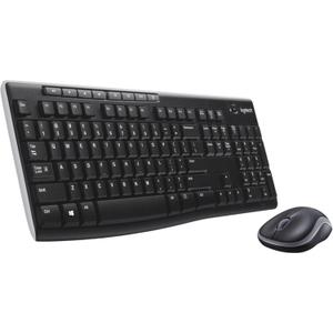 Logitech MK270 Wireless Keyboard and Mouse Combo for Windows, 2.4 GHz, 8 Multimedia Keys, PC, Laptop, Wireless Keyboard Compact Mouse Combo - Black (1 Pack)