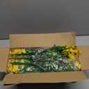 Grunyia 20 Bundles Artificial Flowers for Outdoors, UV Resistant Fake Plants Flowers Greenery Shrubs Plants for Decoration Outside Plants Hanging Planter Home Garden Decor (Yellow)