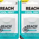 Listerine Cool Mint Interdental Floss | Effective Plaque Removal, Teeth & Gum Protection | Shred-Resistant, Fresh-Breath Feeling, PFAS Free | 55 Yards, 2 Pack