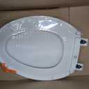 KOHLER K-4774-0 Brevia Elongated White Toilet Seat with Quick-Release Hinges And Quick-Attach Hardware For Easy Clean, White