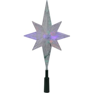 Kurt Adler 11.25-Inch UL Polar Star Treetop with LED Color-Changing Light