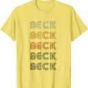 Love Heart Beck Tee Grunge Vintage Style Black Beck T-Shirt, Size M
