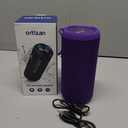 Ortizan Portable Bluetooth Speaker: IPX7 Waterproof, 24W Loud Sound, Deep Bass, Bluetooth 5.3, LED Lights, Wireless Stereo Pairing, 30H Playtime, for Home/Outdoor/Party/Beach, Birthday Gift, Purple