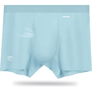 Premium Men's Naked Feeling Air Micro Modal Boxer Briefs - Softer Than Cotton-Athleisure Mens Underwear Trunks (Large, 1-pack/Zinc Green)