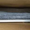Threshold Ramp for Wheelchairs, 3.4-7.1" Rise and 36"36" Platform Aluminum Wheelchair Ramp, Door Threshold Ramps with a Non-Slip Thick Door Mat