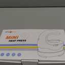 HTVRONT Heat Press Mini Heat Press Machine, Mini Iron for Crafts, Small Heat Press Portable Iron Press Machine for T Shirts, Hats, Heating Transfer Projects (Mint)