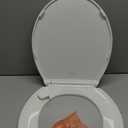KOHLER K-4775-0 Brevia Round Toilet Seat with Quick-Release Hinges And Quick-Attach Hardware For Easy Clean, White