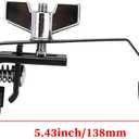 Drum-Damper-Mute-Silencer, Black Clamp-on Tone Control for Vintage & Modern-Snares-Tom-Drum-Accessories by Emptty (5PCS)