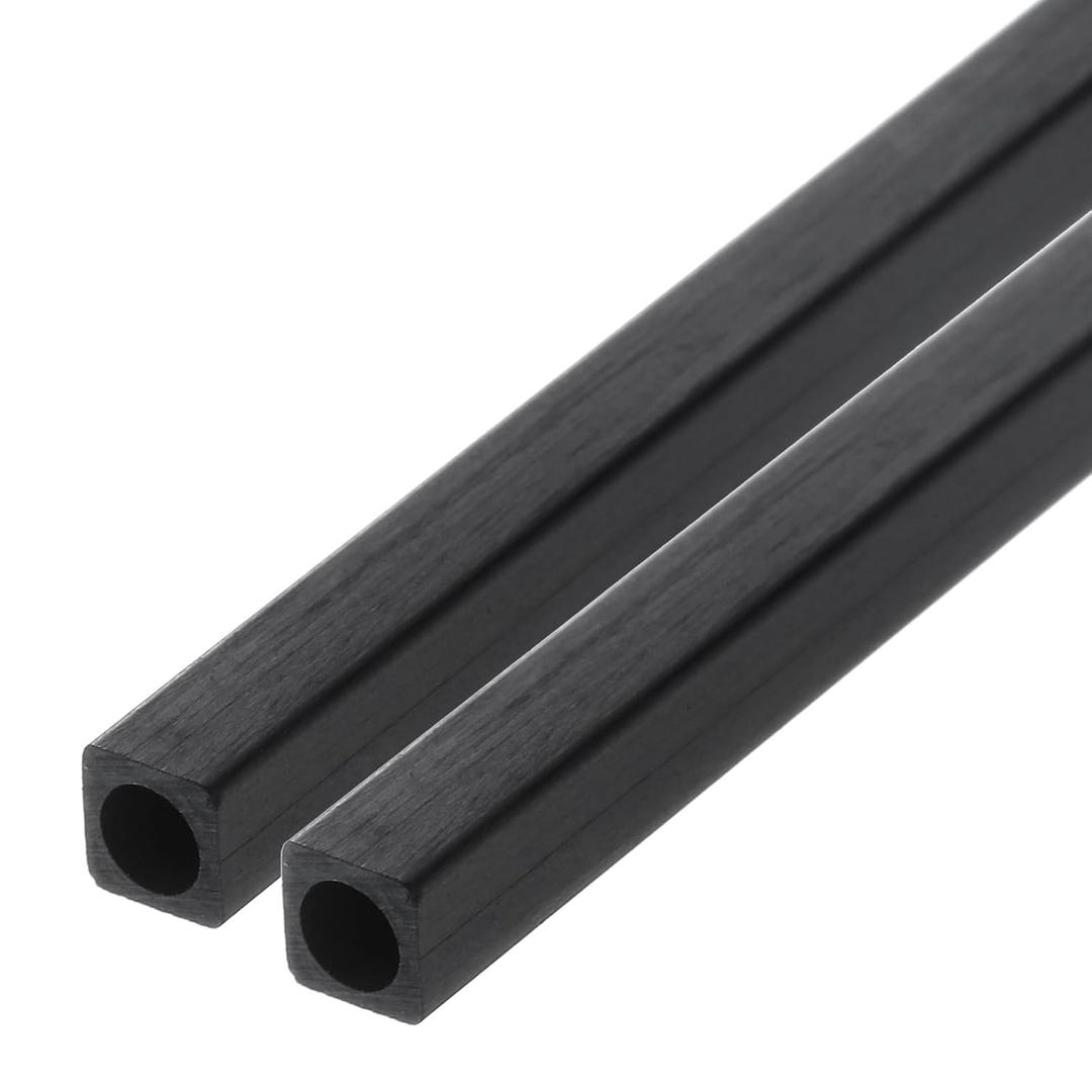MECCANIXITY Carbon Fiber Square Tube 5x3.5x500mm Pultruded Carbon Fiber Tubing for RC Airplane 2 Pcs