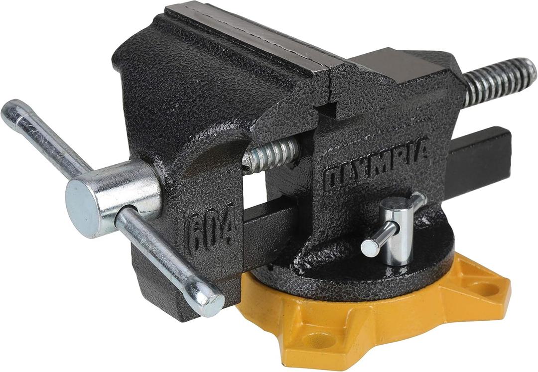 Olympia Tools 38-604 Bench Vise, Workshop Series, 4-Inch, gray