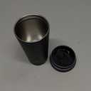 Ideus 17 oz Travel Coffee Mug, Double Wall Vacuum Stainless Steel Insulated Coffee Tumbler With Lid, Splash-Proof & Cup Holder Friendly, Keeps Drinks Hot/Cold, Dishwasher Safe, Black